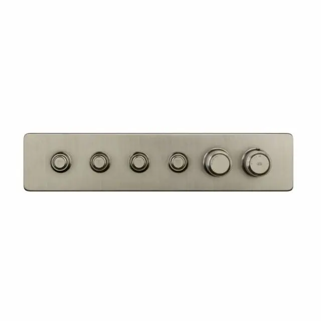 Gessi Hi-Fi Eclectic Linear Miscelatore Termostatico 65226+63015-Finox Brushed Nickel