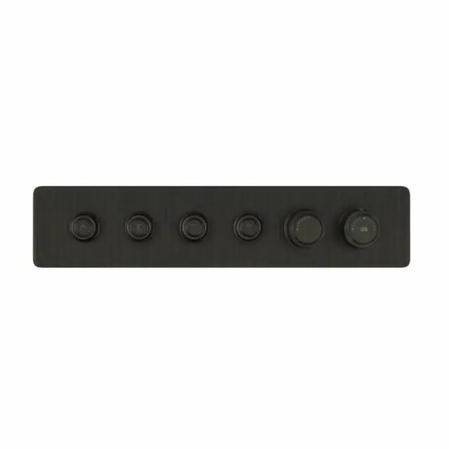 Gessi Hi-Fi Eclectic Linear Miscelatore Termostatico 65226+63015-Aged Bronze