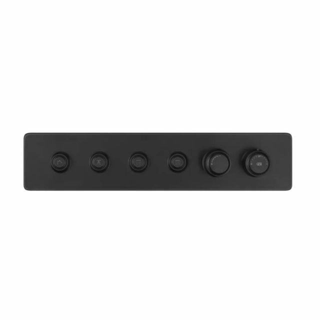 Gessi Hi-Fi Eclectic Linear Miscelatore Termostatico 65226+63015-Matte Black