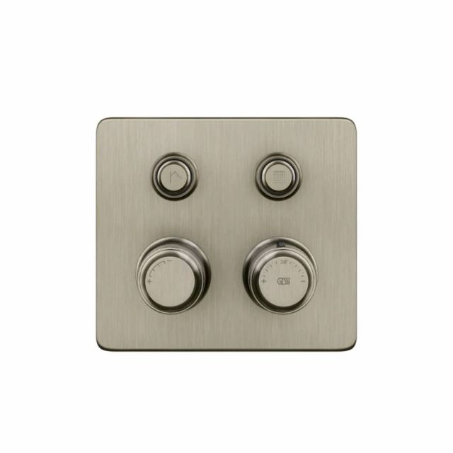 Gessi Hi-Fi Eclectic Compact Miscelatore Termostatico 65232+63001-Finox Brushed Nickel