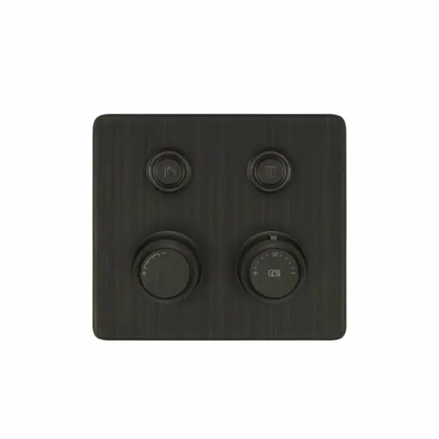 Gessi Hi-Fi Eclectic Compact Miscelatore Termostatico 65232+63001-Aged Bronze