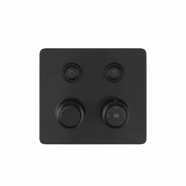 Gessi Hi-Fi Eclectic Compact Miscelatore Termostatico 65232+63001-Matte Black