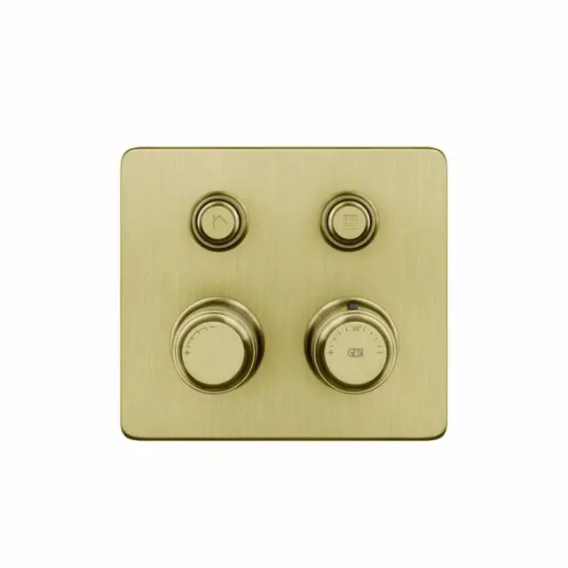 Gessi Hi-Fi Eclectic Compact Miscelatore Termostatico 65232+63001-Gold Brushed PVD
