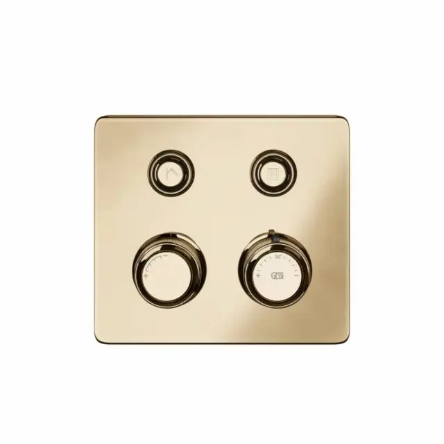 Gessi Hi-Fi Eclectic Compact Miscelatore Termostatico 65232+63001-Warm Bronze PVD
