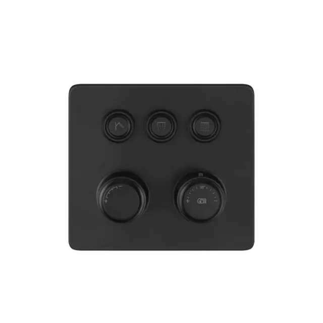 Gessi Hi-Fi Eclectic Compact Miscelatore Termostatico 65234+63001-Matte Black