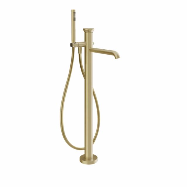 Mitigeur Bain Gessi Origini + Pièce Encastrée 46189+66028-PVD Laiton Brossé