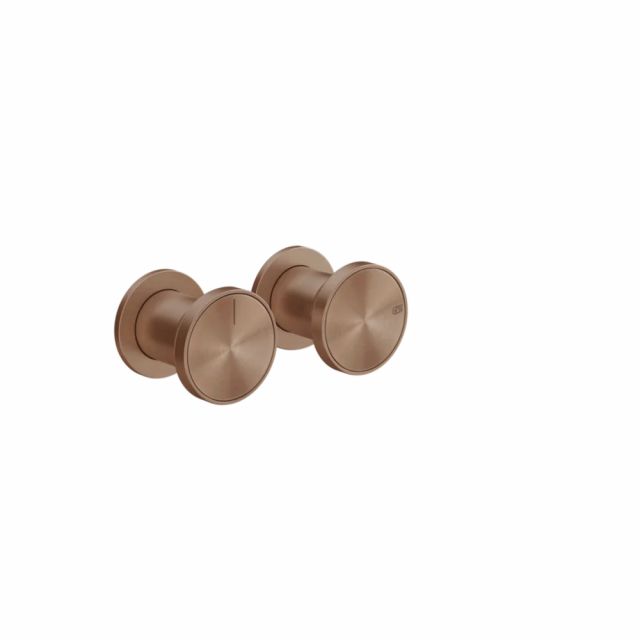 Gessi Origini Mitigeur Douche + Pièce Encastrée 54073+66079-Cuivre Brossé PVD