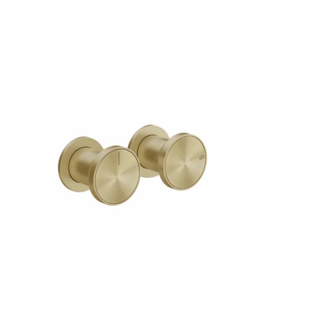 Mitigeur Douche Gessi Origini + Partie Encastrable 54073+66079-PVD Laiton Brossé