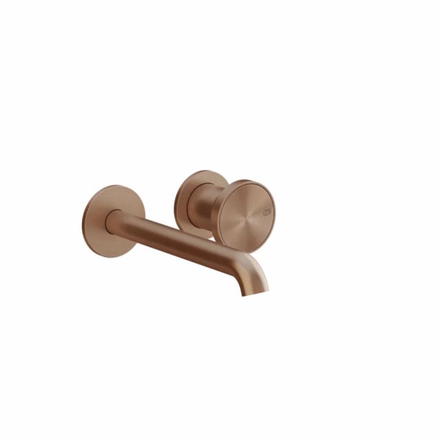 Gessi Origini Mitigeur Lavabo + Pièce Encastrée 54198+66088-Cuivre Brossé PVD