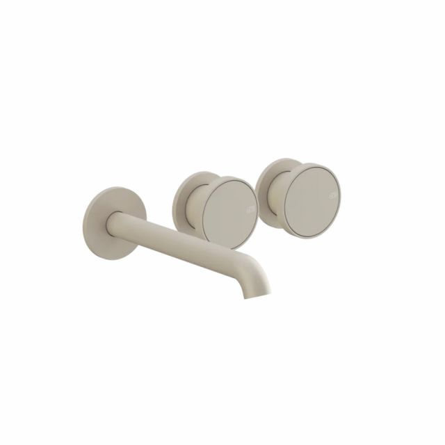 Gessi Origini Mitigeur Lavabo + Pièce Encastrée 66236+66090-Greige Mat - Gessi