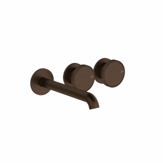 Gessi Origini Mitigeur Lavabo + Pièce Encastrée 66236+66090-Dark Bronze - Gessi
