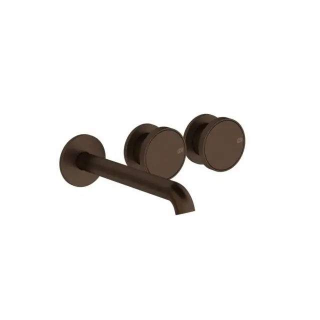 Gessi Origini Mitigeur Lavabo + Pièce Encastrée 66236+66090-Dark Bronze - Gessi