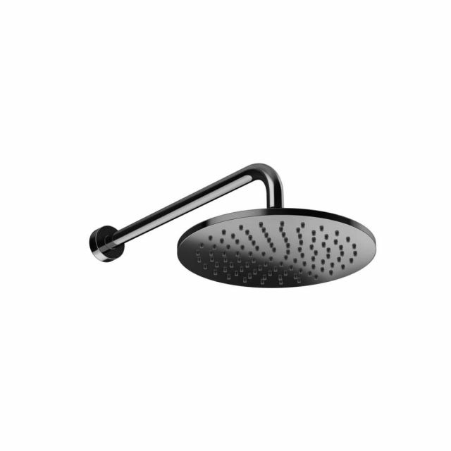 Gessi Origini Pomme de Douche Murale Réglable 66148-Métal Noir PVD