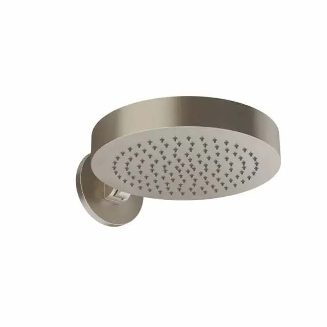 Gessi Origini Pommeau de douche mural ajustable 66150-Finox Nickel brossé