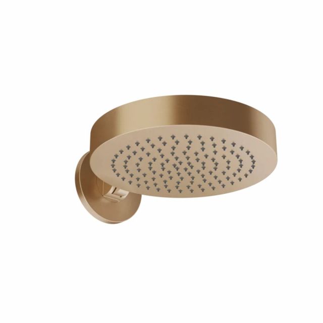 Gessi Origini Pomme de Douche Murale Ajustable 66150-Warm Bronze Brossé PVD