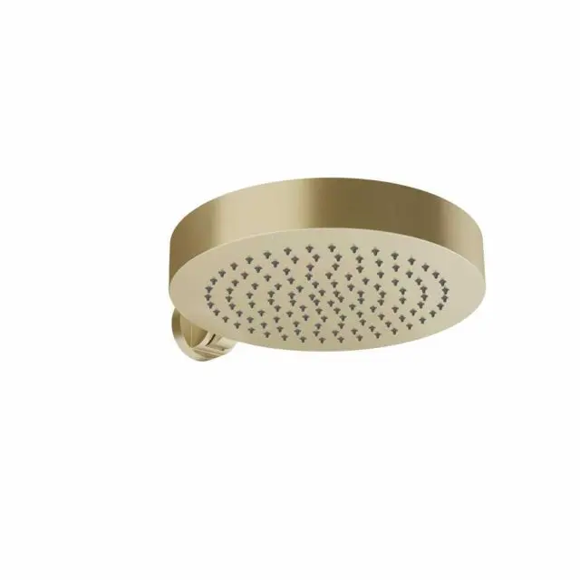 Gessi Origini Pomme de Douche Murale Réglable 66152-PVD Laiton Brossé