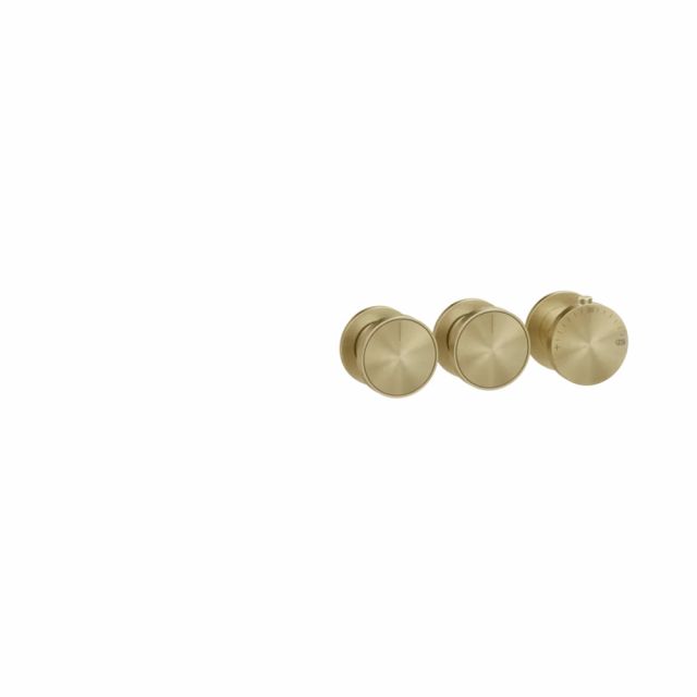 Gessi Origini Mitigeur Thermostatique Douche + Partie Encastrée 09264+66334-PVD Laiton Brossé