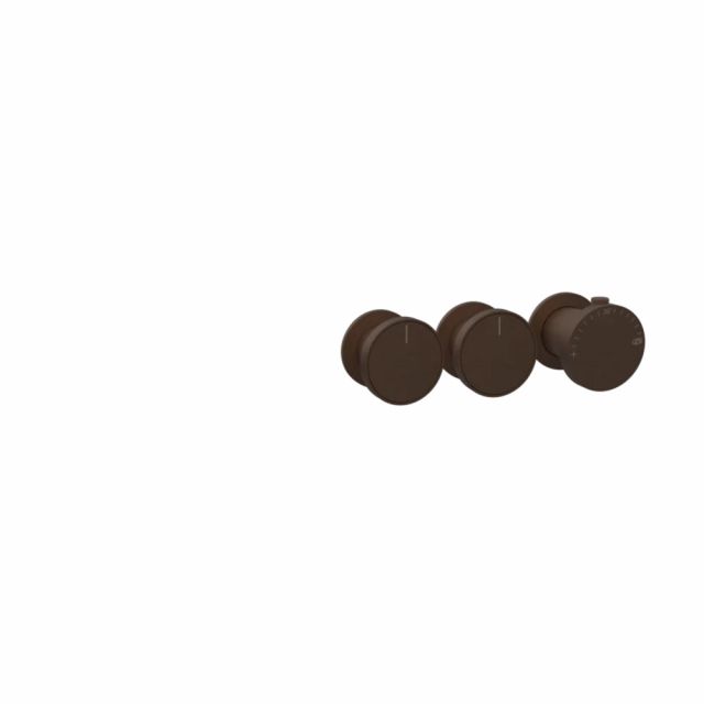 Gessi Origini Mitigeur Thermostatique Douche + Partie Encastrable 09264+66334-Dark Bronze - Gessi