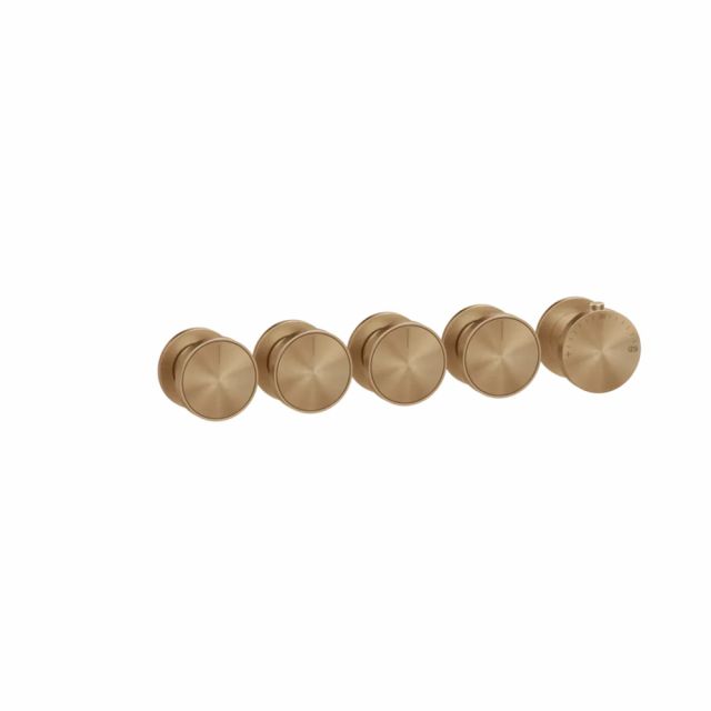 Gessi Origini Mitigeur Thermostatique Douche + Partie Encastrable 09268+66338-Warm Bronze PVD Brossé