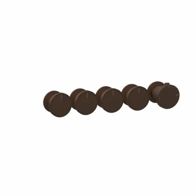 Gessi Origini Mitigeur Thermostatique Douche + Partie Encastrable 09268+66338-Dark Bronze - Gessi
