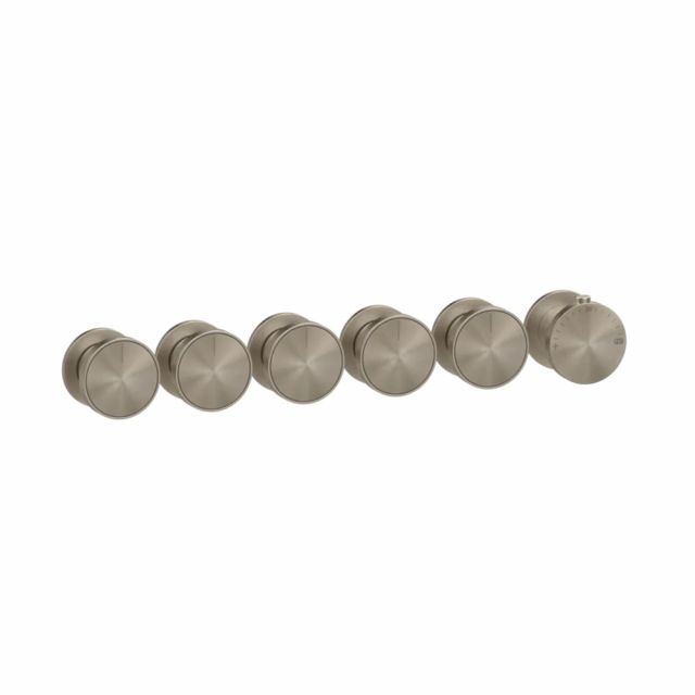 Gessi Origini Mitigeur Thermostatique Douche + Partie Encastrable 09263+66340-Finox Nickel Brossé