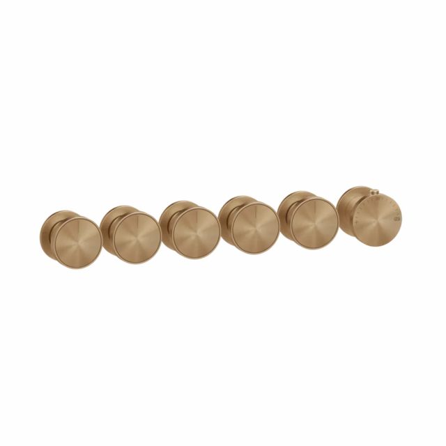 Gessi Origini Mitigeur Thermostatique Douche + Partie Encastrable 09263+66340-Warm Bronze PVD Brossé
