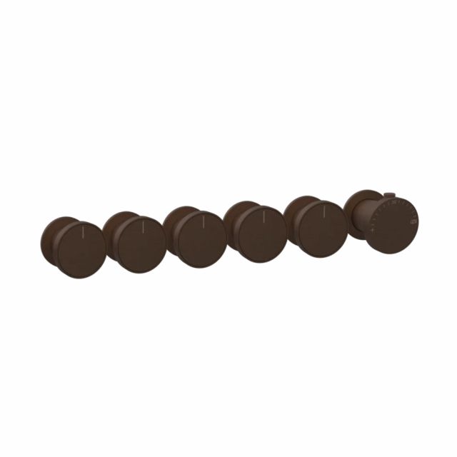 Gessi Origini Mitigeur Thermostatique Douche + Partie Encastrable 09263+66340-Dark Bronze - Gessi