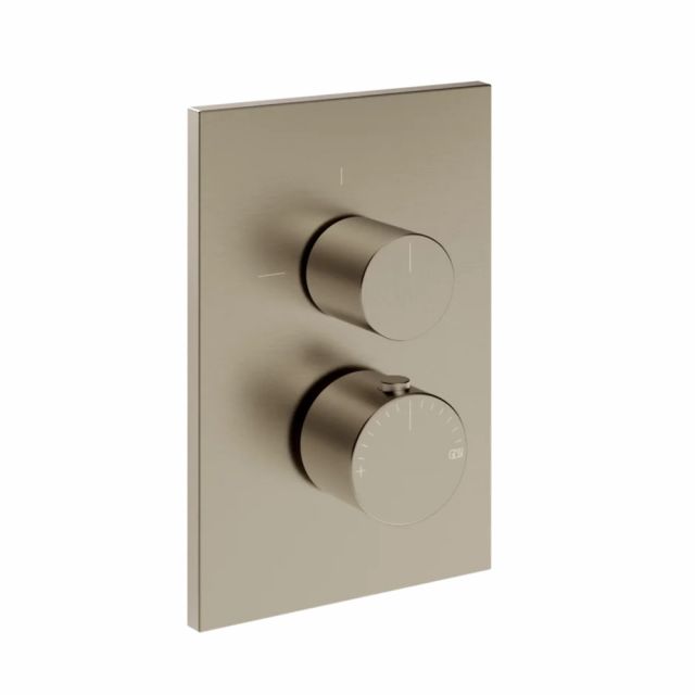 Gessi Habito Unito Miscelatore termostatico a 1 via 70030+09269-Finox Brushed Nickel
