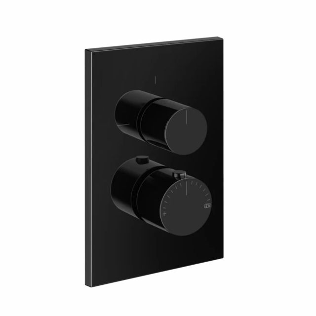 Gessi Habito Unito Miscelatore termostatico a 1 via 70030+09269-Black Metal PVD