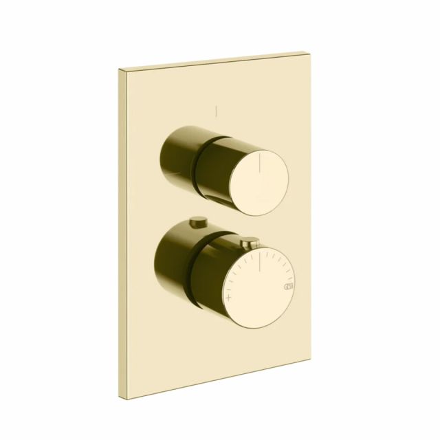 Gessi Habito Unito Miscelatore termostatico a 1 via 70030+09269-Brass PVD