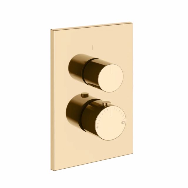 Gessi Habito Unito Miscelatore termostatico a 1 via 70030+09269-Warm Bronze PVD