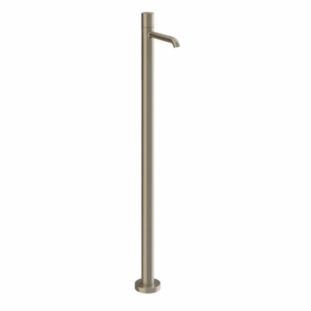 Gessi Habito Unito Miscelatore lavabo da terra 70095+46189-Finox Brushed Nickel