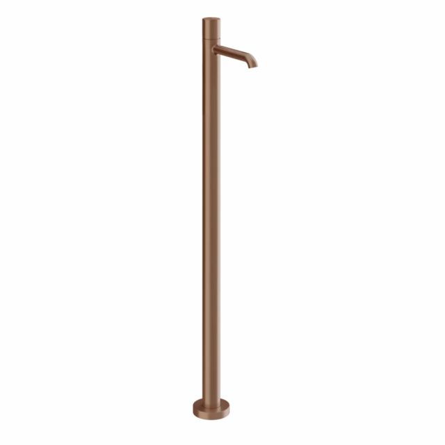 Gessi Habito Unito Miscelatore lavabo da terra 70095+46189-Copper Brushed PVD