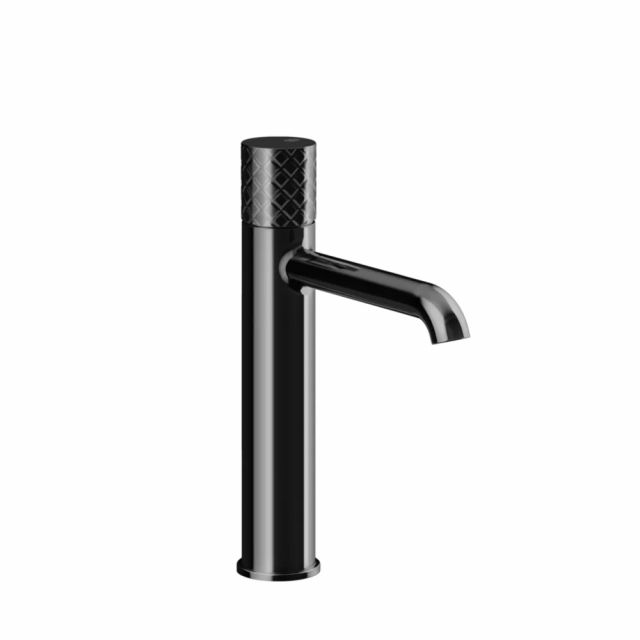 Gessi Habito Intreccio Miscelatore lavabo medio senza scarico 70106-Black Metal PVD