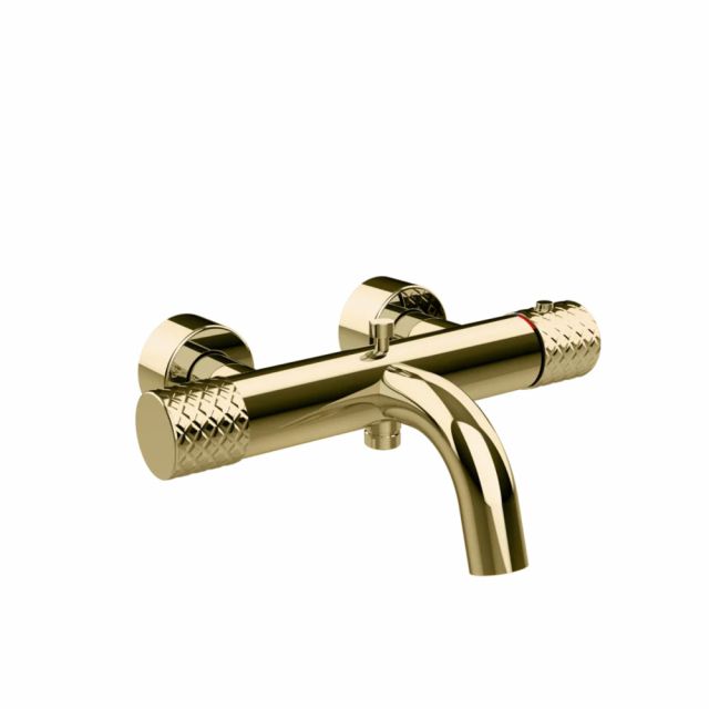 Gessi Habito Intreccio Miscelatore vasca termostatico 70113-Brass PVD