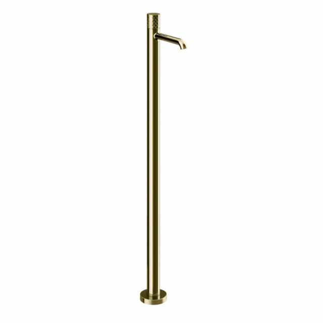 Gessi Habito Intreccio Miscelatore lavabo da terra 70195+46189-Brass PVD