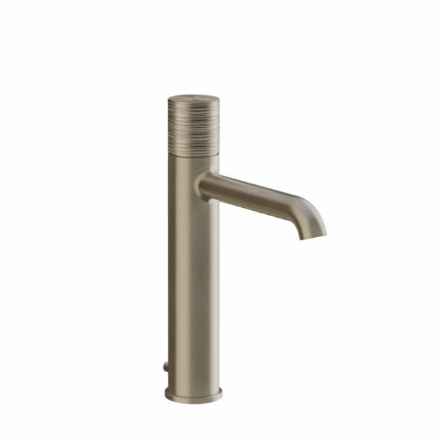 Gessi Habito Trame Miscelatore lavabo medio 70305-Finox Brushed Nickel