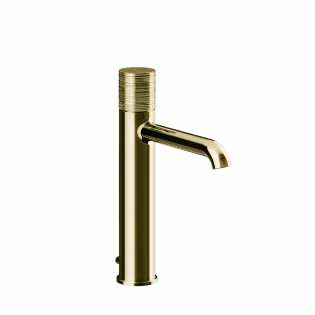 Gessi Habito Trame Miscelatore lavabo medio 70305-Brass PVD
