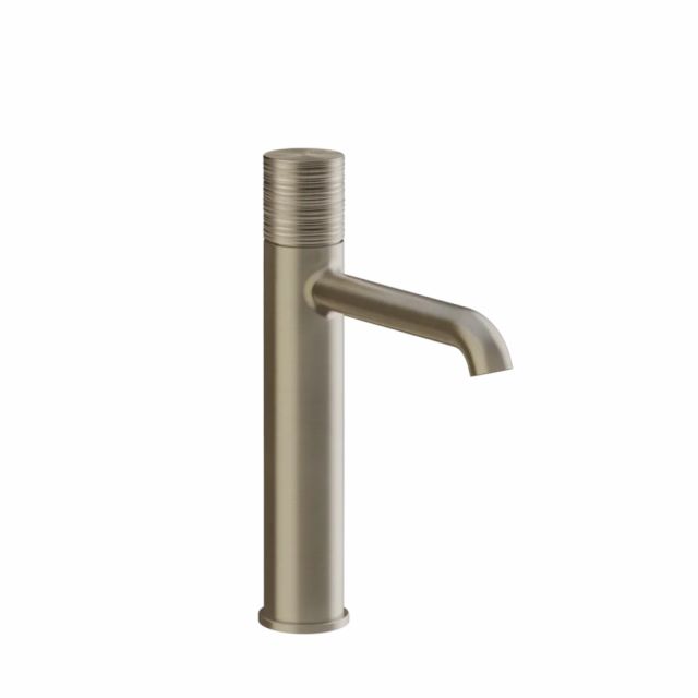 Gessi Habito Trame Miscelatore lavabo medio 70306-Finox Brushed Nickel