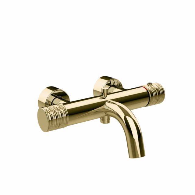 Gessi Habito Trame Miscelatore vasca termostatico 70313-Brass PVD