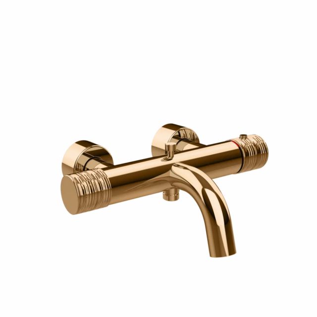 Gessi Habito Trame Miscelatore vasca termostatico 70313-Warm Bronze PVD