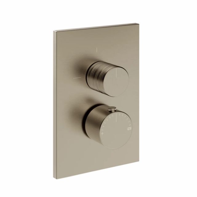 Gessi Habito Trame Miscelatore termostatico a 1 via 70330+09269-Finox Brushed Nickel