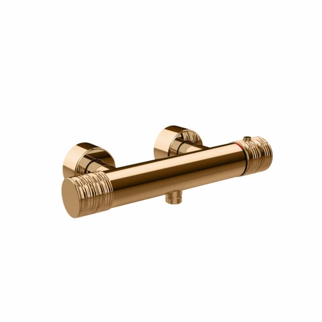 Gessi Habito Trame Miscelatore doccia termostatico 70333-Warm Bronze PVD
