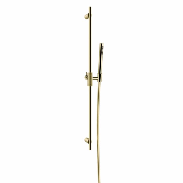 Gessi Habito Trame Asta saliscendi con doccetta anticalcare 70345-Brass PVD