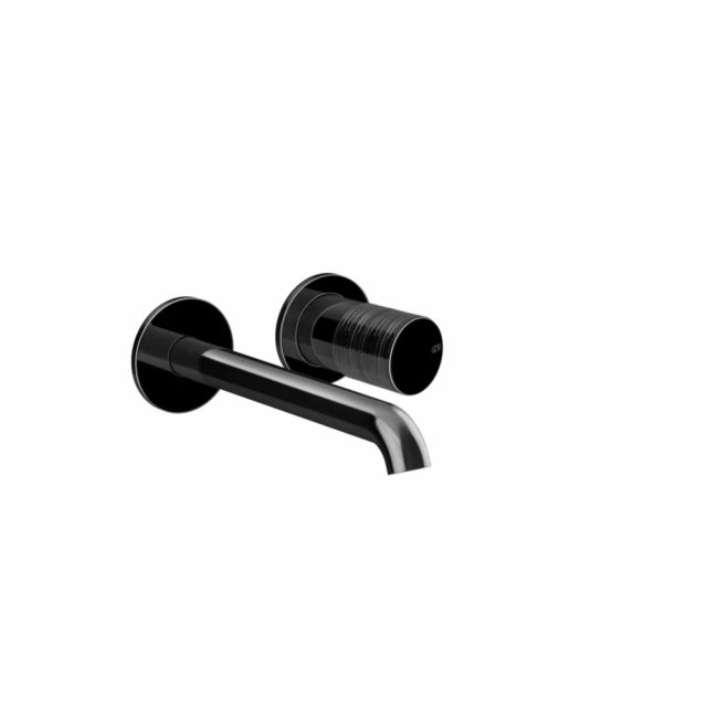 Gessi Habito Trame Miscelatore lavabo 70388+54198-Black Metal PVD