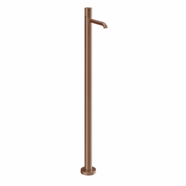 Gessi Habito Trame Miscelatore lavabo da terra 70395+46189-Copper Brushed PVD