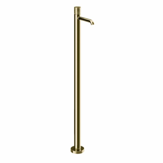 Gessi Habito Trame Miscelatore lavabo da terra 70395+46189-Brass PVD