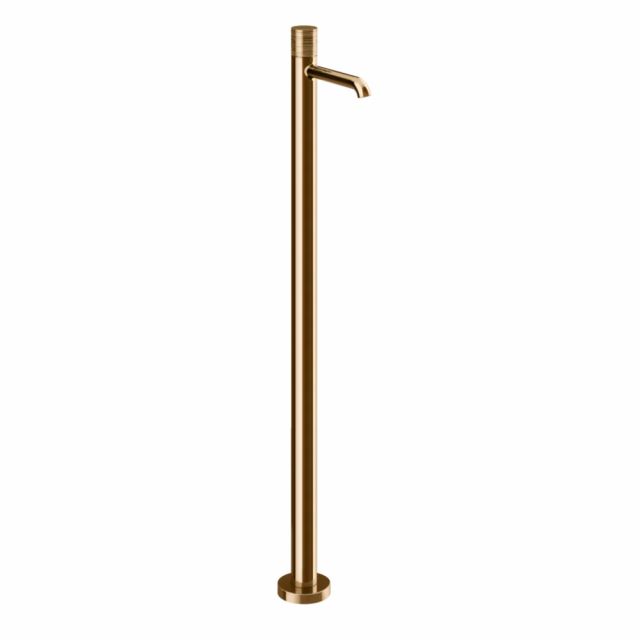 Gessi Habito Trame Miscelatore lavabo da terra 70395+46189-Warm Bronze PVD