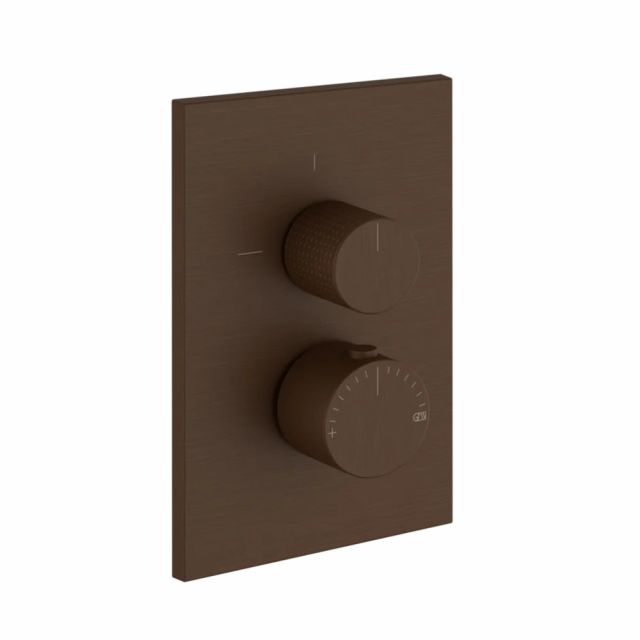 Gessi Habito Cesello Miscelatore termostatico a 1 via 70430+09269-Dark Bronze - Gessi