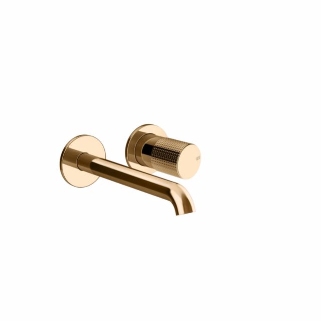 Gessi Habito Cesello Miscelatore lavabo 70488+54198-Warm Bronze PVD